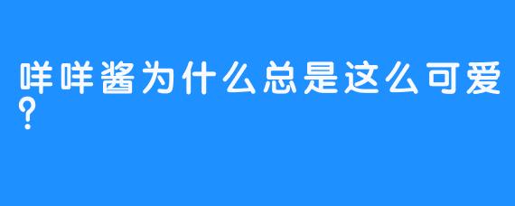咩咩酱为什么总是这么可爱？